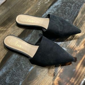 Lulus - “Lorena” Slides - Black - 8.5